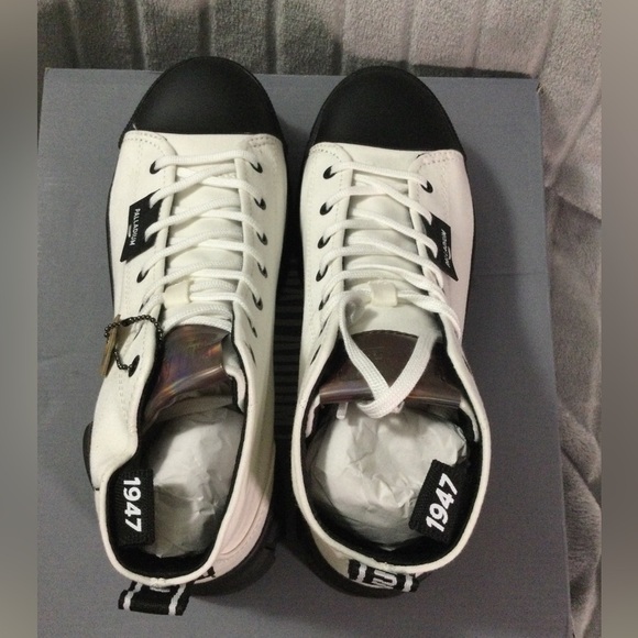 Palladium Women’s Revolt HI TX Platform Canvas Star White Boots Size 7.5 - Picture 4 of 12